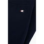 Leggings de Sport pour Femmes Champion C Logo Cotton Stretch W Bleu foncé