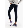 Leggings de Sport pour Femmes Champion C Logo Cotton Stretch W Bleu foncé