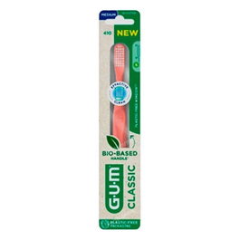 GUM Brosse à dents GUM 410 Compacte à poils moyens