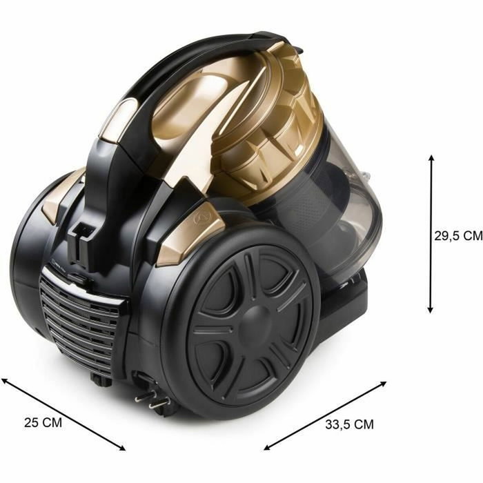 Domo DO7297S Aspirateur traineau sans sac Noir et Or