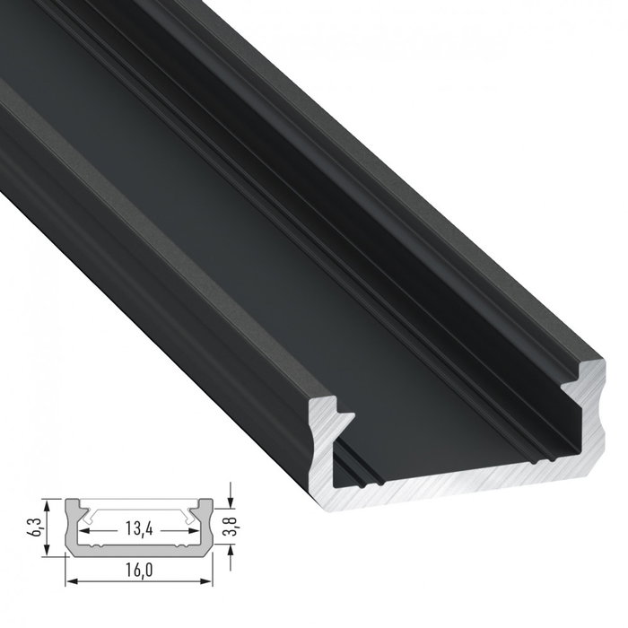 Profilé Aluminium Type D Brute 2,02 m