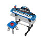 Reig Dr Sound Orgue électronique pour enfants 37 touches avec micro sur pied, banquette, effets sonores, mélodies et rythmes - 65 x 37 x 44 cm