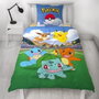 Pokemon Parure de lit réversible Pikachu et ses amis à l'Arena, 140 x 200 cm