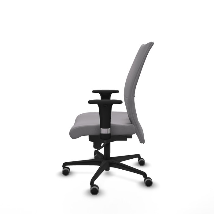 Piqueras Y Crespo Chaise de bureau Albacete confidente, Similpiel Gris, Mécanisme Sincro