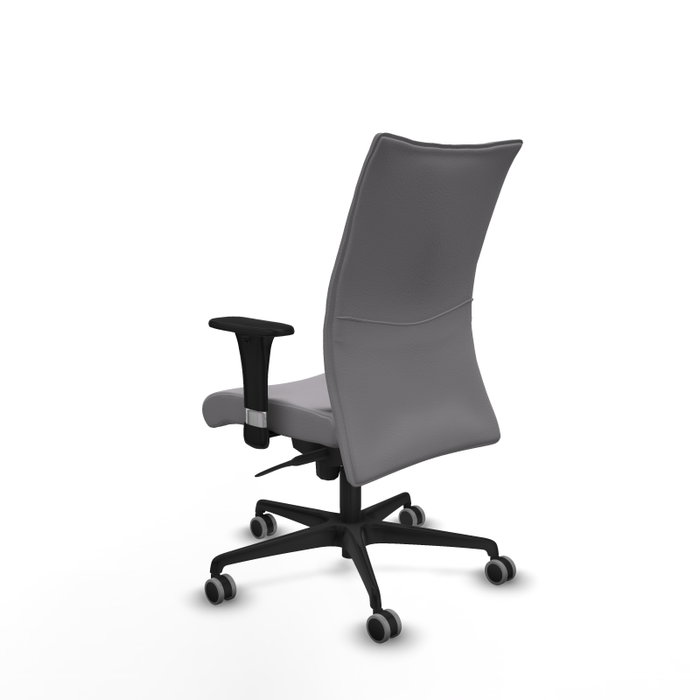 Piqueras Y Crespo Chaise de bureau Albacete confidente, Similpiel Gris, Mécanisme Sincro