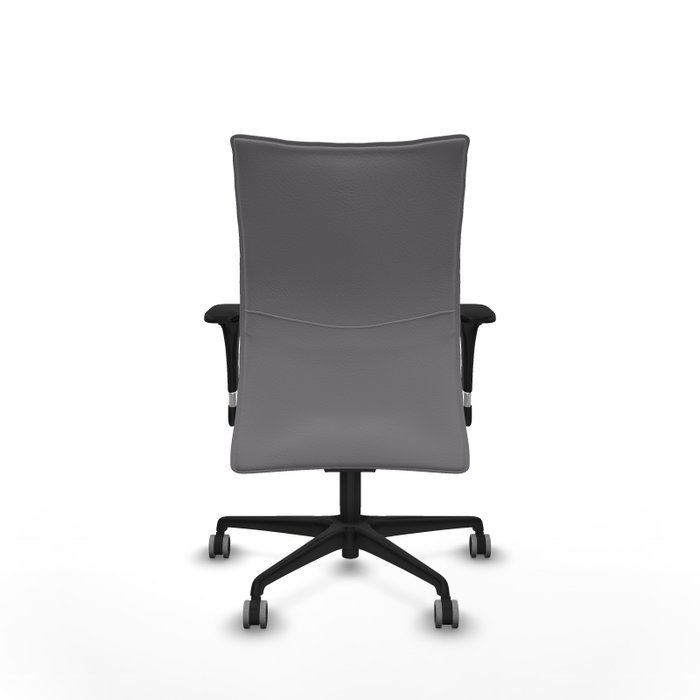 Piqueras Y Crespo Chaise de bureau Albacete confidente, Similpiel Gris, Mécanisme Sincro