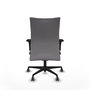 Piqueras Y Crespo Chaise de bureau Albacete confidente, Similpiel Gris, Mécanisme Sincro