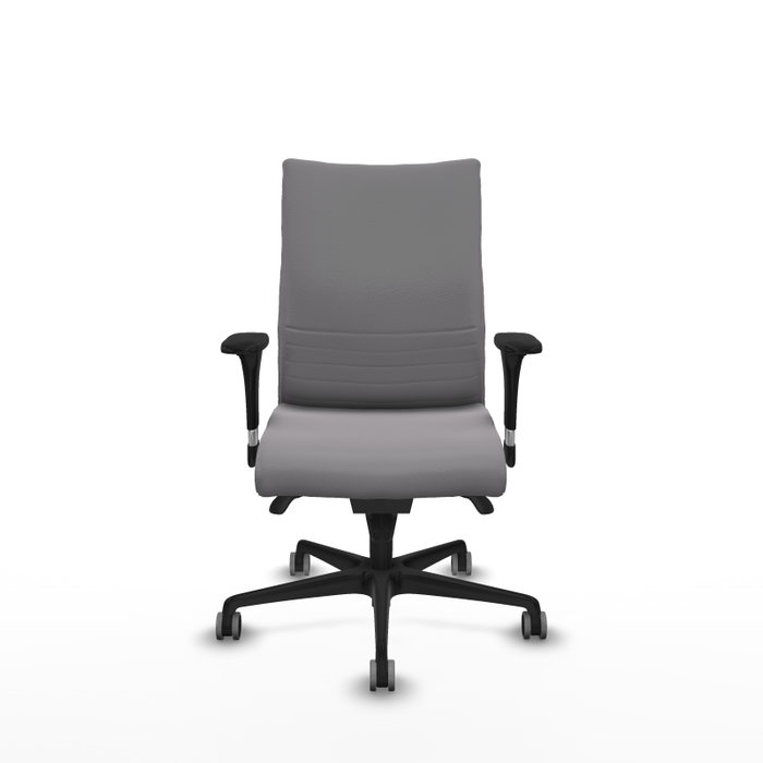 Piqueras Y Crespo Chaise de bureau Albacete confidente, Similpiel Gris, Mécanisme Sincro