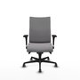 Piqueras Y Crespo Chaise de bureau Albacete confidente, Similpiel Gris, Mécanisme Sincro