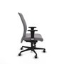 Piqueras Y Crespo Chaise de bureau Albacete confidente, Similpiel Gris, Mécanisme Sincro