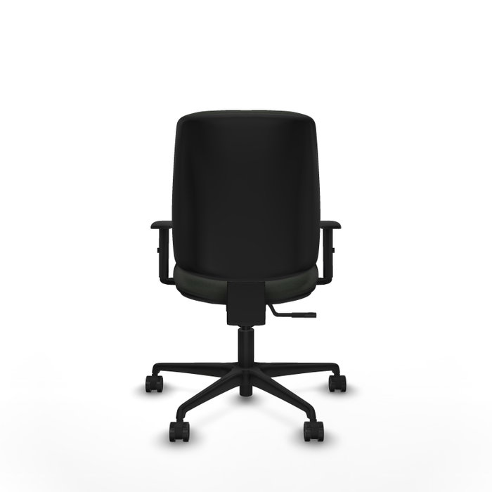 PIQUERAS Y CRESPO Chaise Alares Synchro Tissu Noir, Base Nylon et Accoudoirs 1D