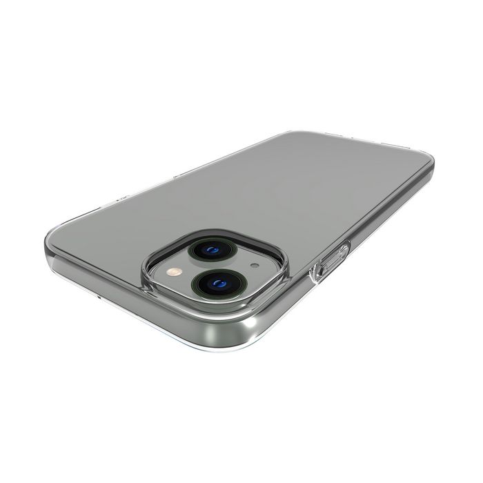 eSTUFF Coque de Protection Souple TPU Transparente pour iPhone 14 Plus, Compatible Charge Sans Fil QI, Design Mince et Léger avec Accès aux Ports eSTUFF Coque de Protection Souple TPU Transparente pour iPhone 14 Plus, Compatible Charge Sans Fil QI, Design Mince et Léger avec Accès aux Ports