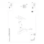 PINNE Aplique mural d'éclairage LED moderne 200 [SOL-TH.235] - Luminaire minimaliste pour salon, bureau ou couloir - Blanc, lumière chaude ou froide