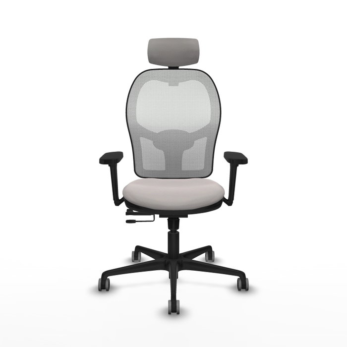 Piqueras y Crespo Chaise de Bureau Jorquera Blanche avec Appui-tête et Accoudoirs 3D Piqueras y Crespo Chaise de Bureau Jorquera Blanche avec Appui-tête et Accoudoirs 3D
