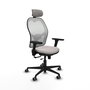 Piqueras y Crespo Chaise de Bureau Jorquera Blanche avec Appui-tête et Accoudoirs 3D
