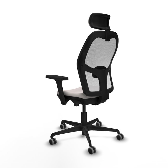 Piqueras y Crespo Chaise de Bureau Jorquera Blanche avec Appui-tête et Accoudoirs 3D Piqueras y Crespo Chaise de Bureau Jorquera Blanche avec Appui-tête et Accoudoirs 3D