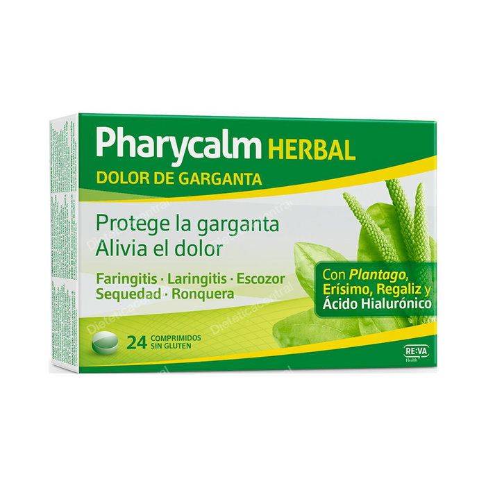 REVA Pharycalm Herbal Dolor De Garganta 24 Comprimés REVA Pharycalm Herbal Dolor De Garganta 24 Comprimés