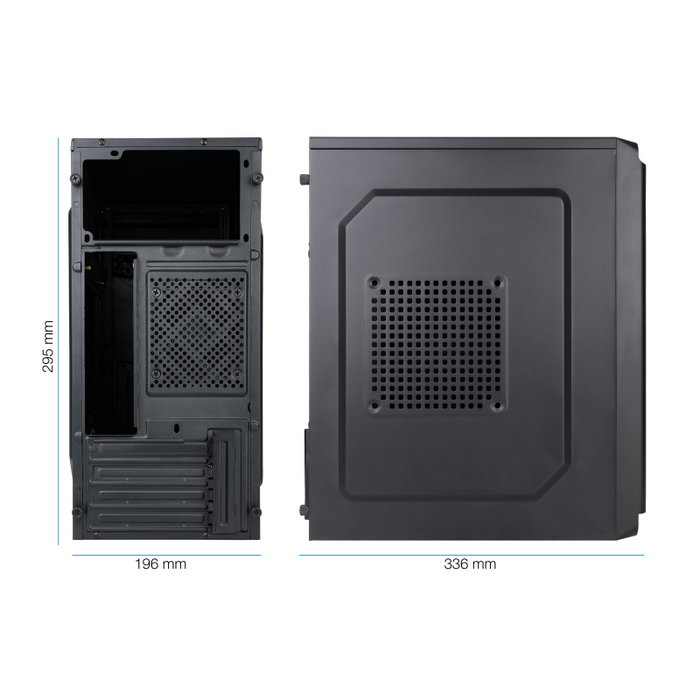 Tooq TQC-4702U3C-B Boîtier PC Mini-Tour Micro-ATX Noir avec USB 3.0 Tooq TQC-4702U3C-B Boîtier PC Mini-Tour Micro-ATX Noir avec USB 3.0