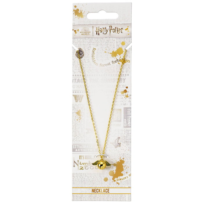The Carat Shop Collier breloque Golden Snitch (Doré) Harry Potter