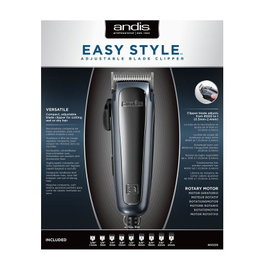 Andis Easy Style - Tondeuse cheveux professionnelle rotative, légère et silencieuse - Inclut 9 peines et cuchilla N000