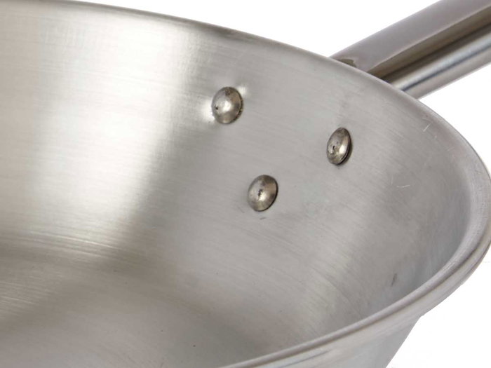 Kinvara Poêle en Aluminium avec Manche 26 cm, Argent, Compatible Gaz et Four, Lavable au Lave-Vaisselle, 44x26x5 cm (Set de 12)