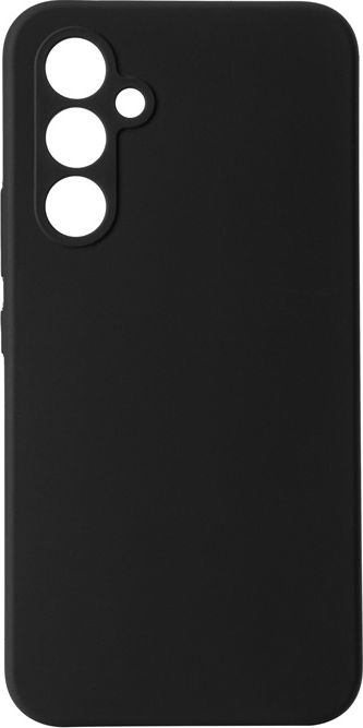 eSTUFF Coque silicone effet soie avec doublure microfibre pour Samsung Galaxy A34 - Modèle MADRID - Noir
