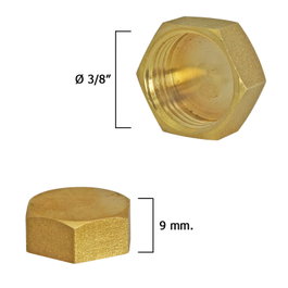WOLFPACK LINEA PROFESIONAL Bouchon femelle à visser en laiton 3/8''