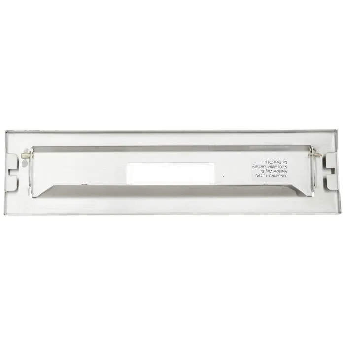 Burg-Wächter Entrée courrier pour porte encastrable en inox - Boîte aux lettres résistante aux intempéries pour portes jusqu'à 35 mm - 68 x 266 x 9 mm