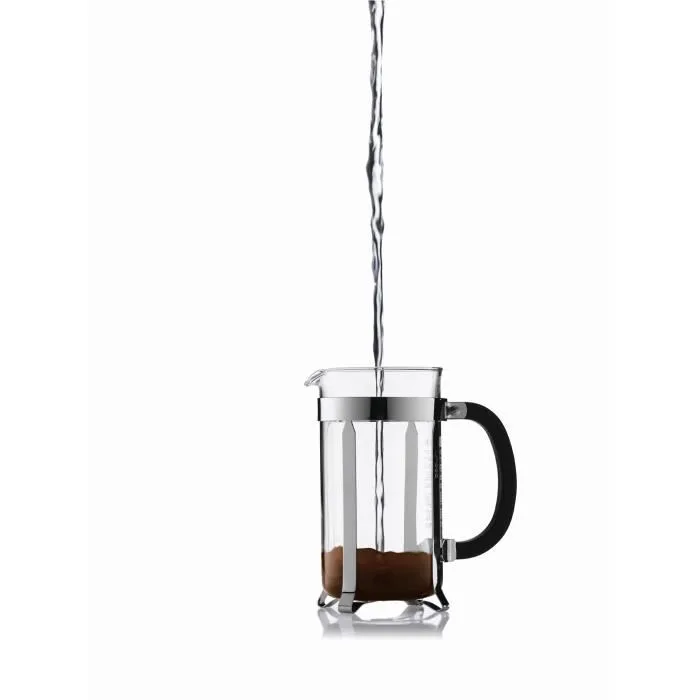 Bodum Cafetière à piston Chambord 12 tasses 1.5 litre en acier inoxydable brillant