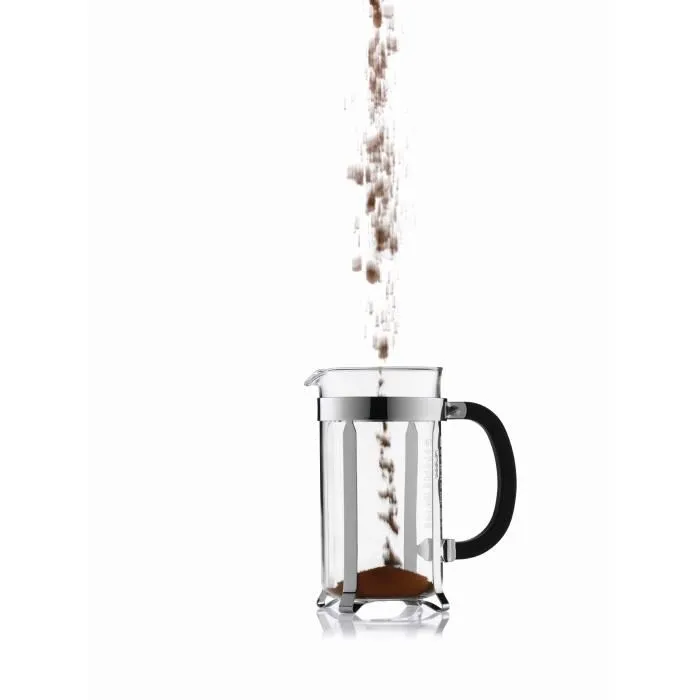Bodum Cafetière à piston Chambord 12 tasses 1.5 litre en acier inoxydable brillant