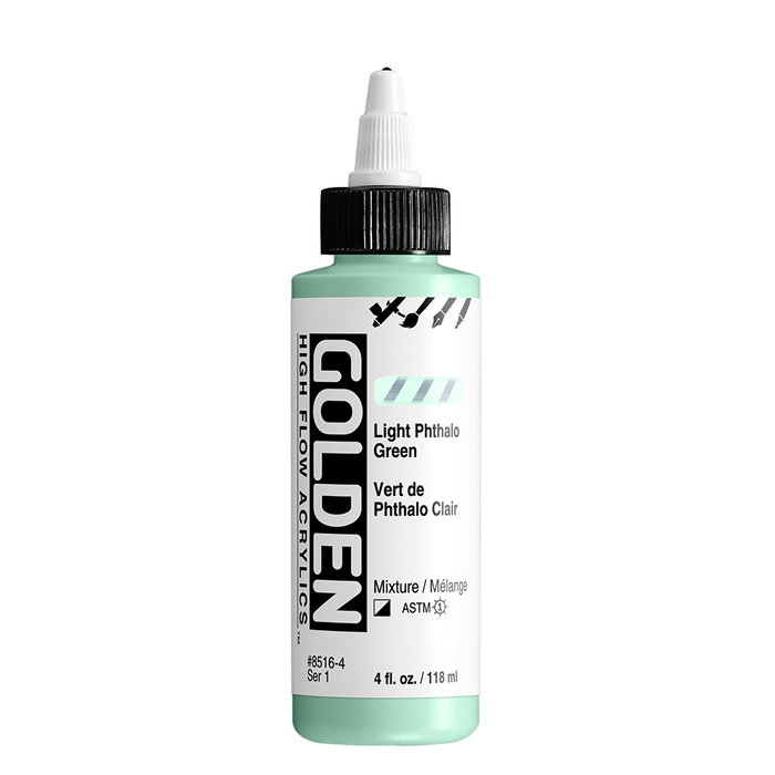 Golden Peinture Acrylique Haute Fluidité Vert Thalo Clair 118 ml Golden Peinture Acrylique Haute Fluidité Vert Thalo Clair 118 ml