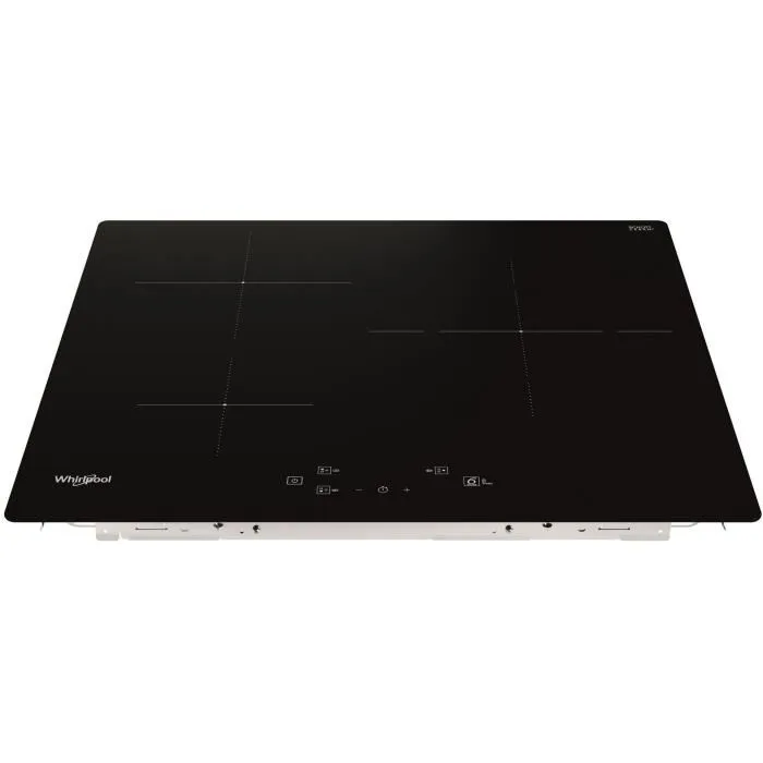 Whirlpool WSQ1160NE Table de cuisson à induction 3 feux 60 cm Noir avec booster et sécurité verrouillage enfant
