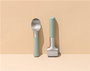 Berghoff 3950018 Mazo à viande en acier inoxydable à 2 côtés (plat et pointu) pour attendrir et aplatir viande, volaille, ail et noix