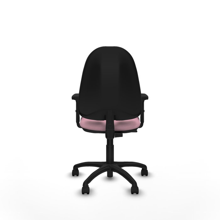 PIQUERAS Y CRESPO Chaise de bureau Algarra, tissu rose, accoudoirs 2D