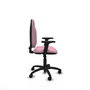 PIQUERAS Y CRESPO Chaise de bureau Algarra, tissu rose, accoudoirs 2D