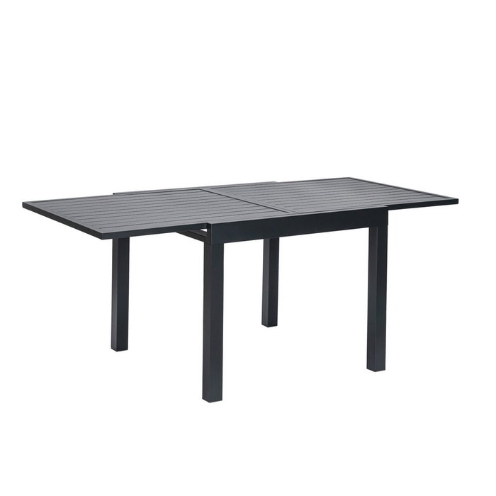 BigBuy Garden Table de Salle à Manger Thais Graphite Aluminium 90 x 90 x 74 cm
