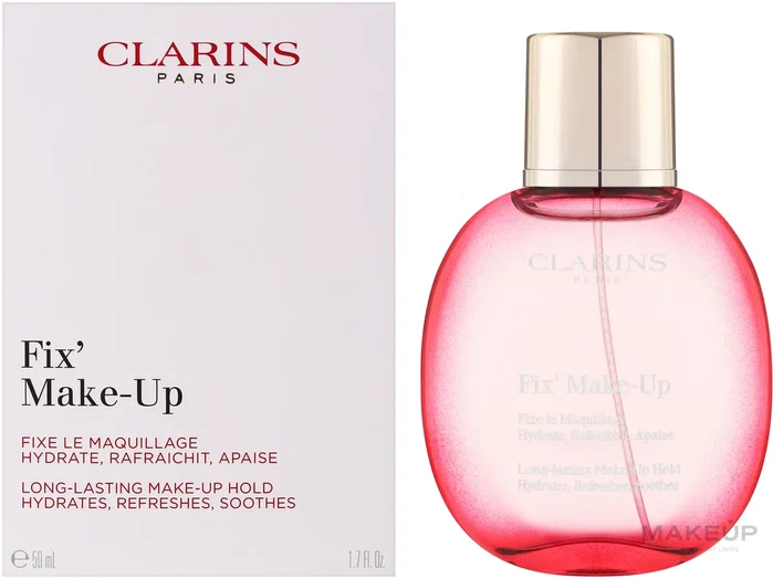 Clarins Fix' Make Up Spray fixateur hydratant et rafraîchissant 50 ml Clarins Fix' Make Up Spray fixateur hydratant et rafraîchissant 50 ml