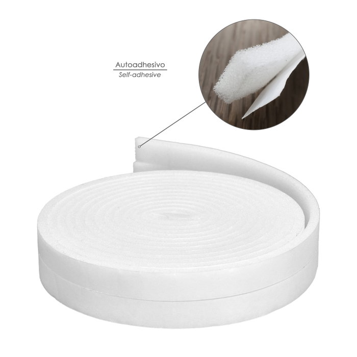 WOLFPACK LINEA PROFESIONAL Burlete Espuma 8 m. x 6 mm. x 15 mm. WOLFPACK LINEA PROFESIONAL Burlete Espuma 8 m. x 6 mm. x 15 mm.