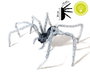 BigBuy Home Araignée Géante Grise avec Yeux Lumineux