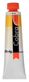 Cobra Study Color Peinture à l'huile miscible à l'eau Jaune Permanent Moyen 284, 40 ml