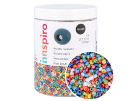 Innspiro Rocaille de verre ronde nacrée et mélange opaque 2,3 mm 500g