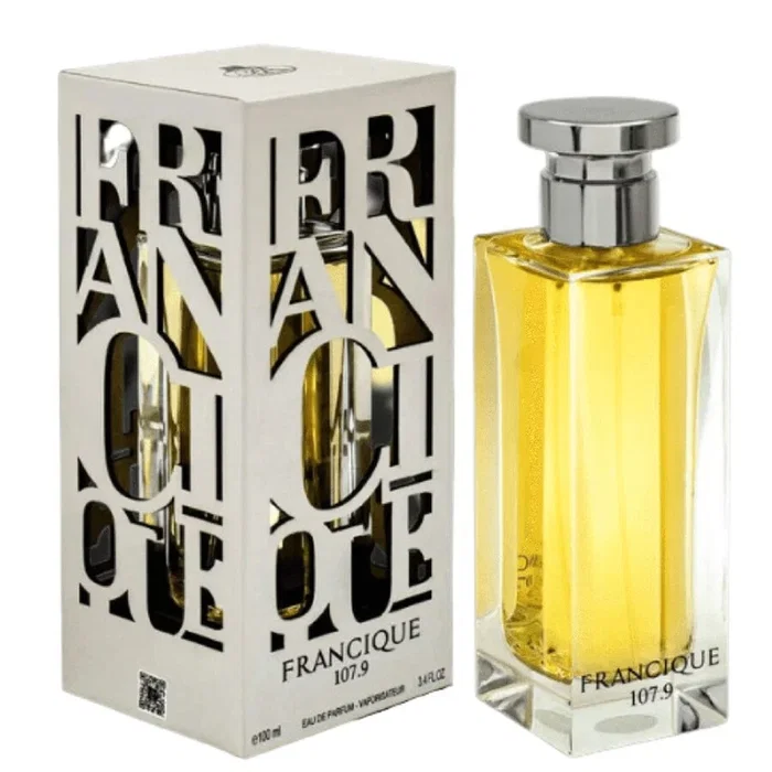 Fragrance World Francique 107,9 Eau de Parfum Unisexe 100 ml Fragrance World Francique 107,9 Eau de Parfum Unisexe 100 ml