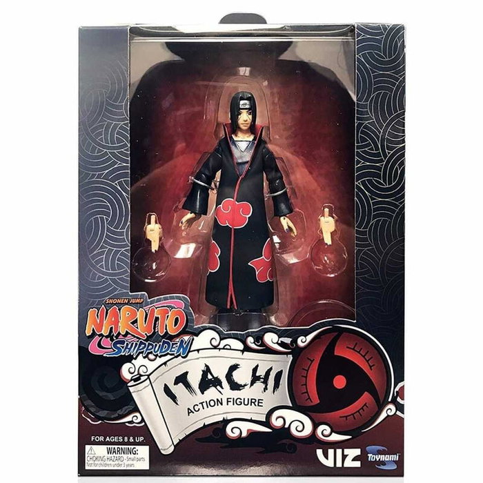 TOYNAMI - Figure articulée Itachi Uchiha de Naruto Shippuden (Série 1), 10 cm avec accessoires