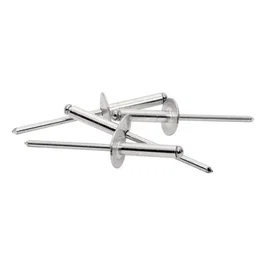 Rapid Rivets XL ∅4.8 x 30 mm - 25 pièces - Rivets en aluminium à tête large plate pour maintien accru des matériaux souples