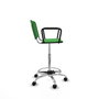 PIQUERAS Y CRESPO Tabouret Robledo Pivotant Vert Structure Chromée
