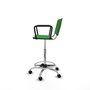 PIQUERAS Y CRESPO Tabouret Robledo Pivotant Vert Structure Chromée