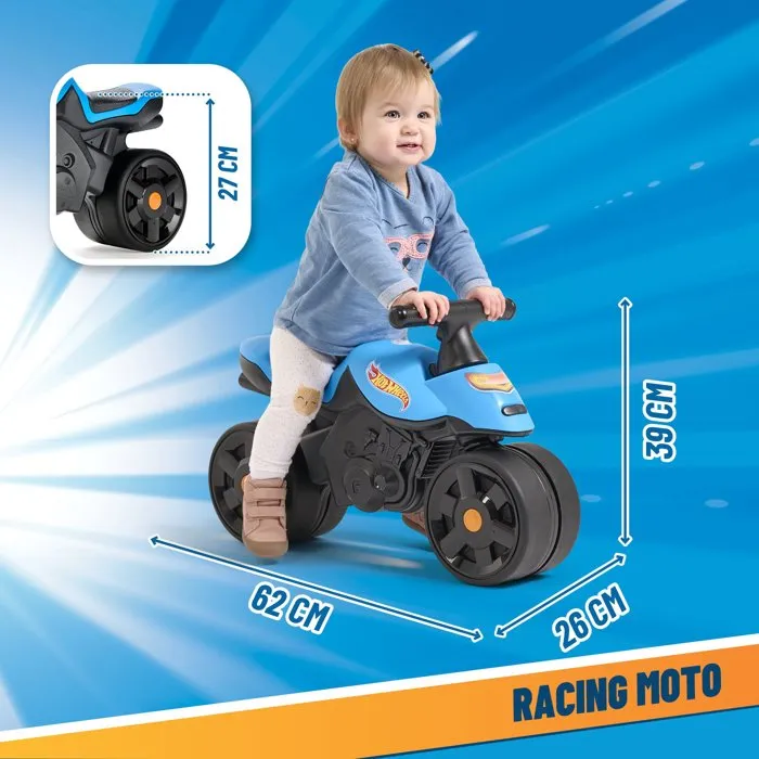 Falk Moto Racing Hot Wheels - Draisienne à larges roues - Bleu