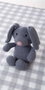 Creaciones Llopis - Set Cadeau : Boîte avec Couverture à Carreaux Gris 90 x 75 cm + Peluche Chien 26 cm en Polyester