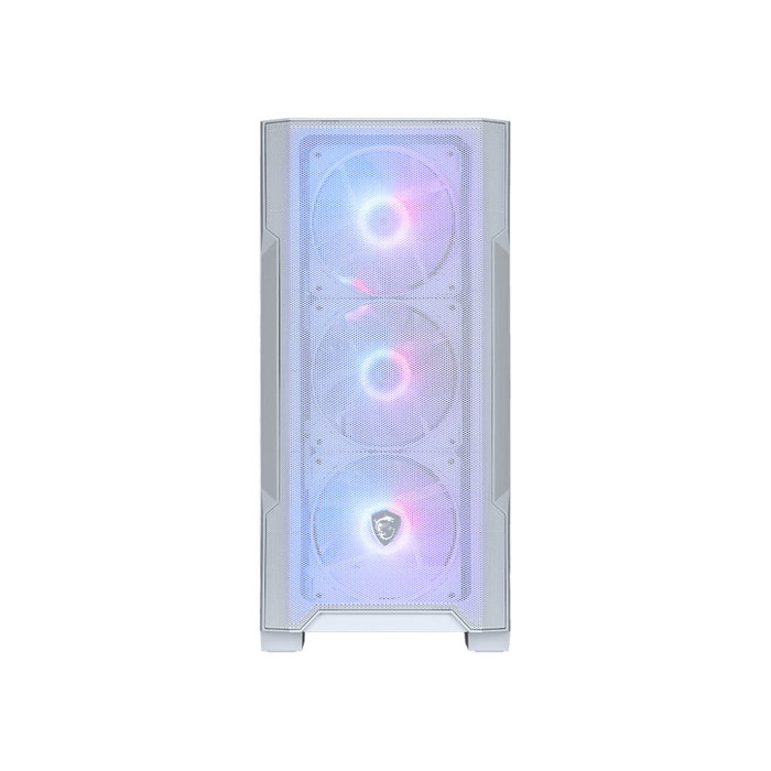 Boîtier ATX semi-tour MSI 306-7G20W21-HH9 Blanc Acier Verre trempé