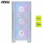 Boîtier ATX semi-tour MSI 306-7G20W21-HH9 Blanc Acier Verre trempé